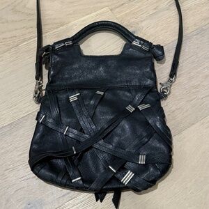 Black Leather Foley & Corinna Crossbody